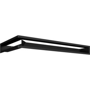 Rejilla de ventilación LUFT Esquinera Derecha 9X80X40cm Negro