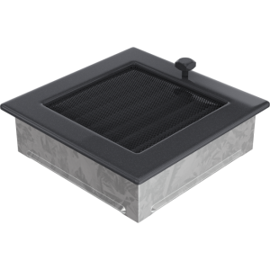 Rejilla de ventilación grafito con persianas 17GX - 17x17cm