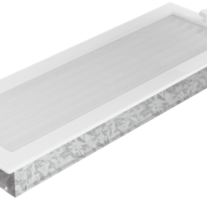Rejilla de ventilación blanco con persianas 49BX - 17x49cm