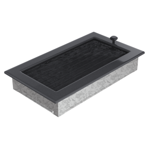 Rejilla de ventilación grafito con persianas 30GX - 17x30cm